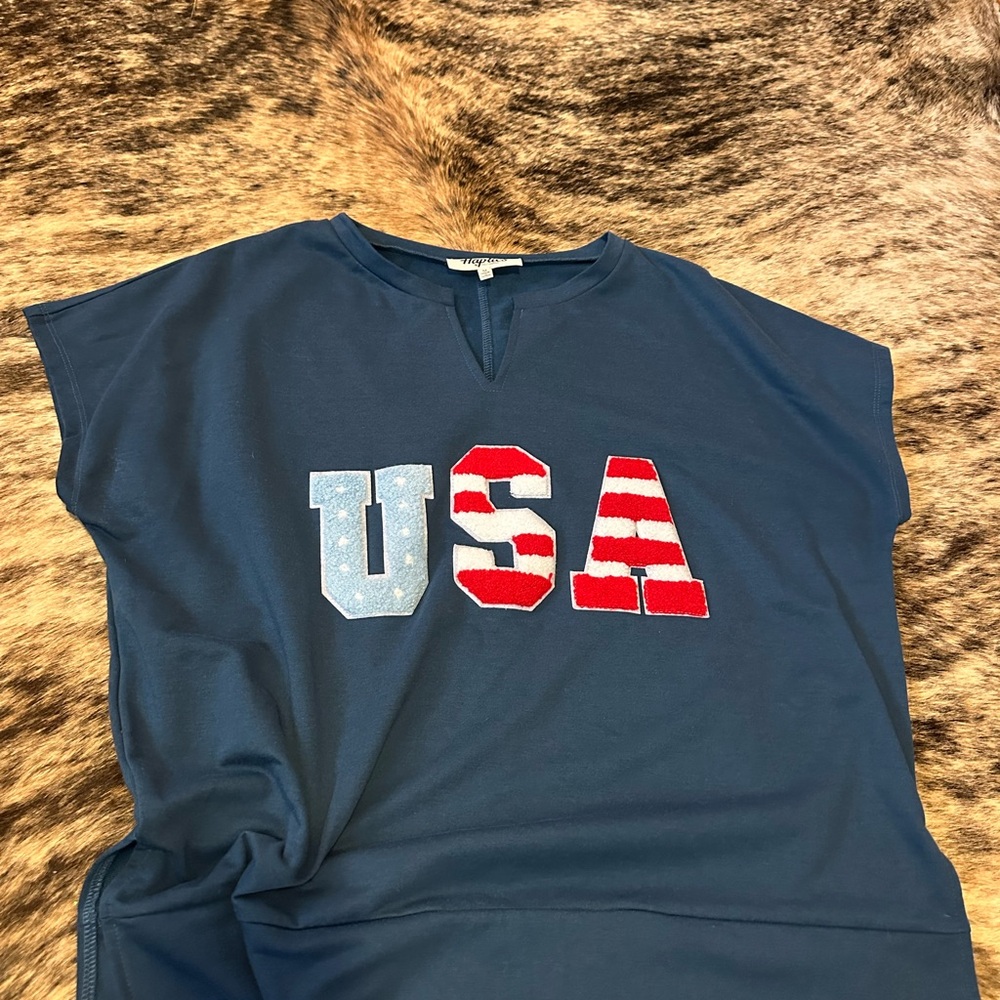 USA Graphic Blue Tee